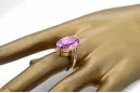 Amethyst 14 Karat Gelbgold Ring Vintage Schmuck vrc113y